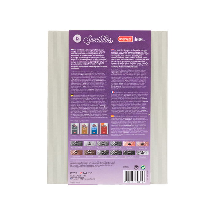 Bruynzeel Caja surtida de 12 especialidades de lápices de colores Bruynzeel Caja surtida de 12 especialidades de lápices de colores